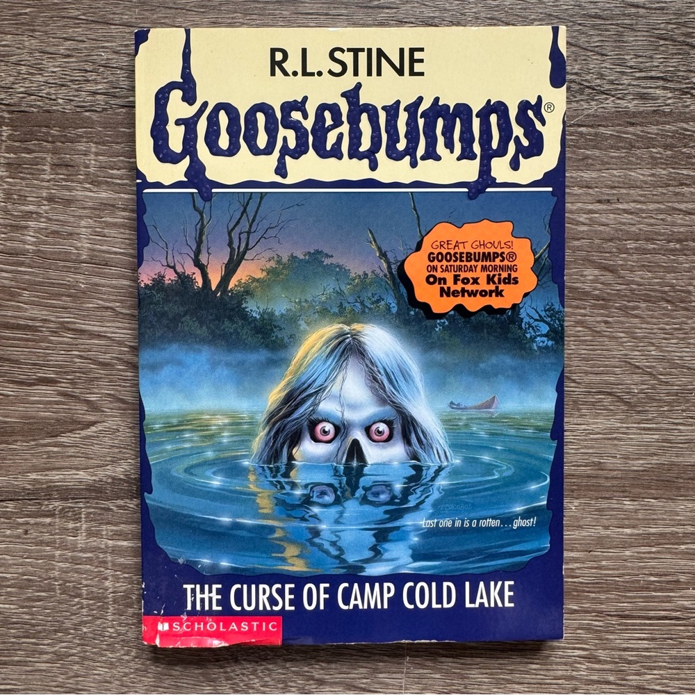 1997 R.L. Stine Goosebumps #56 The Curse of Camp Cold Lake 1st Printing Bookmark